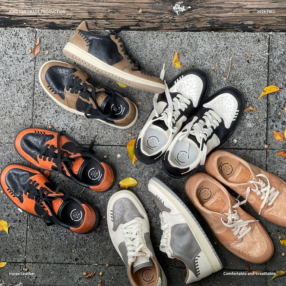 Retro Two-Tone Casual Sneakers