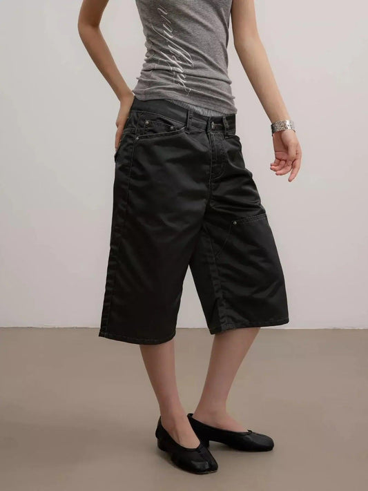 Glossy Faded Cargo Shorts