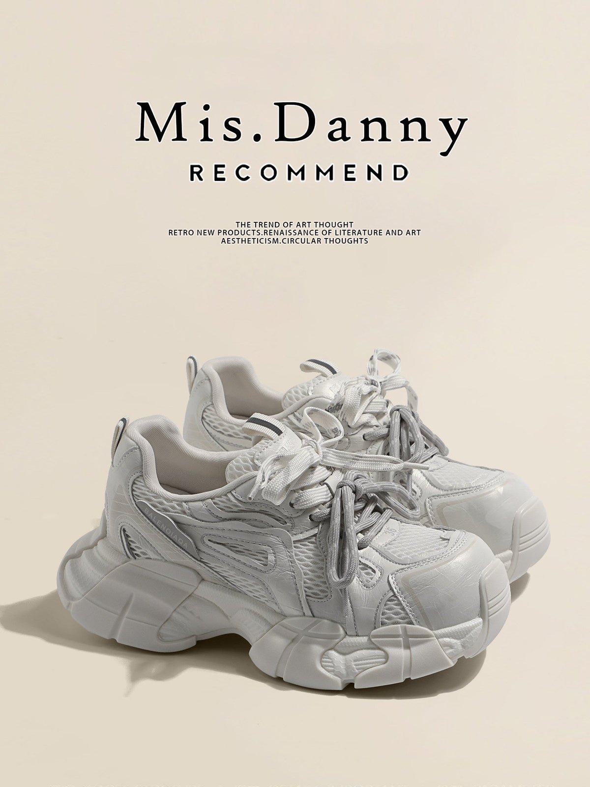 Platform Chunky Sole Lace-Up Sneakers