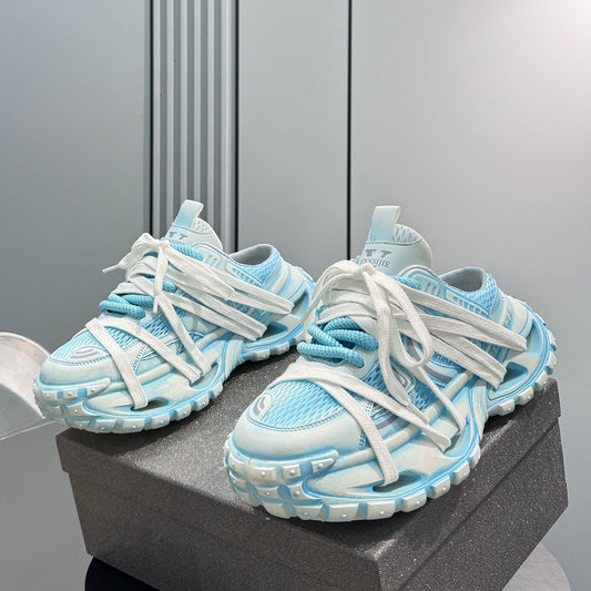Chunky Platform Breathable Mules