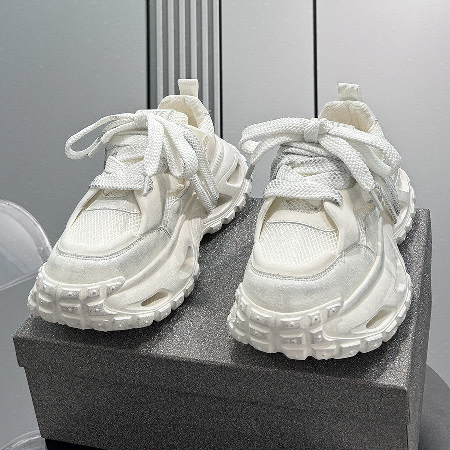 Chunky Platform Mesh Sneakers