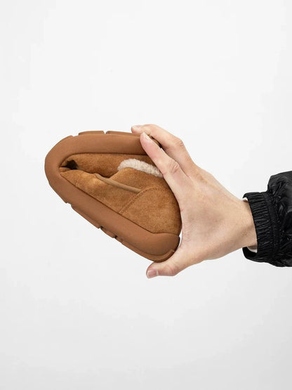 Cocoa Hearth Shearling Clogs