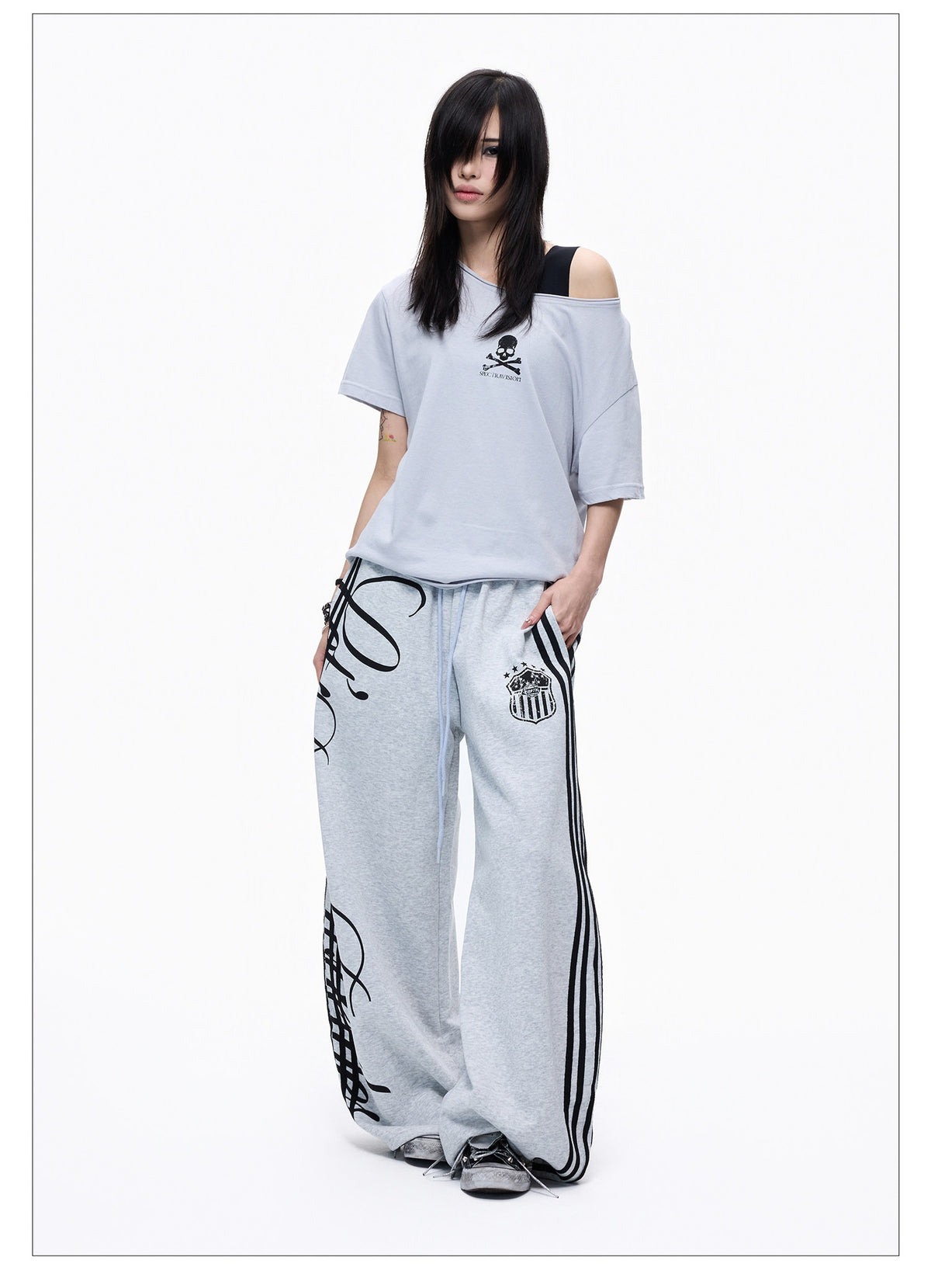 Striped Webbing Sweatpants