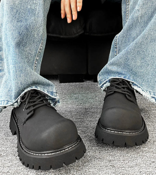 Round Toe Derby Chunky Sol Shoes