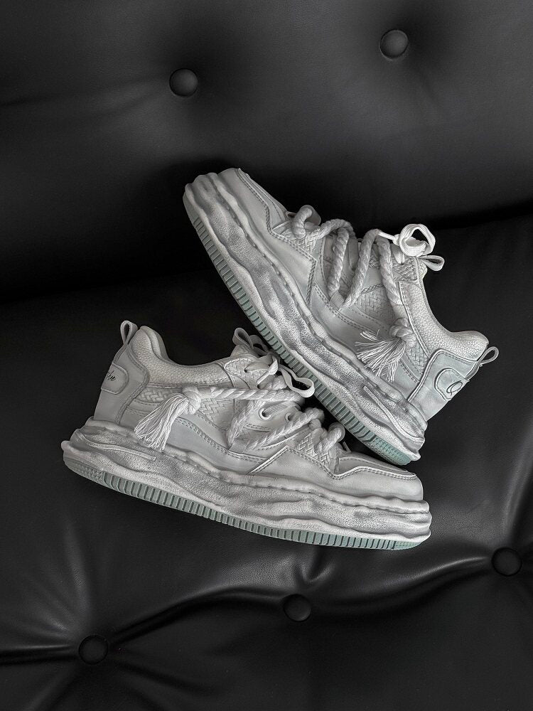 Rope Lace Chunky Sole Sneakers