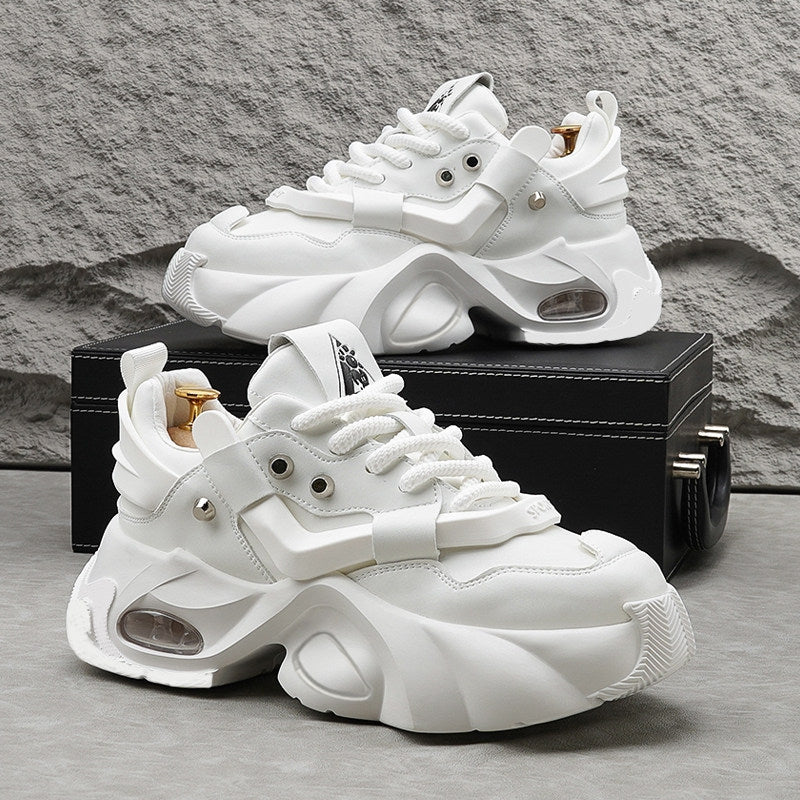 Panel Air Sole Platform Chunky Sole Sneakers