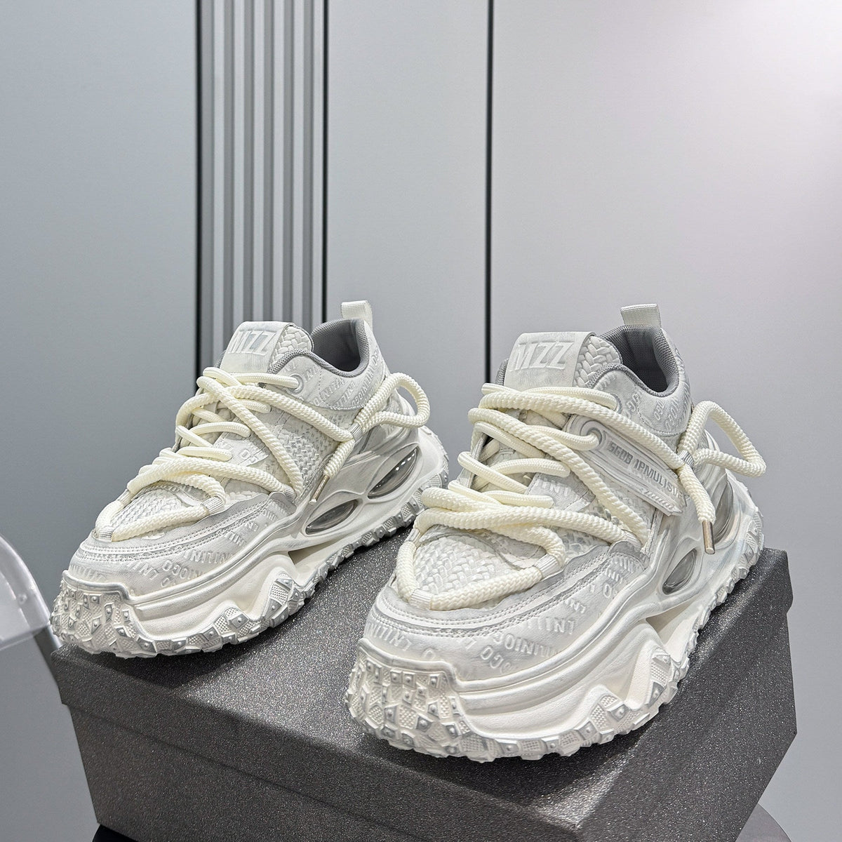 Thick-Sole Height-Increasing Dad Sneakers