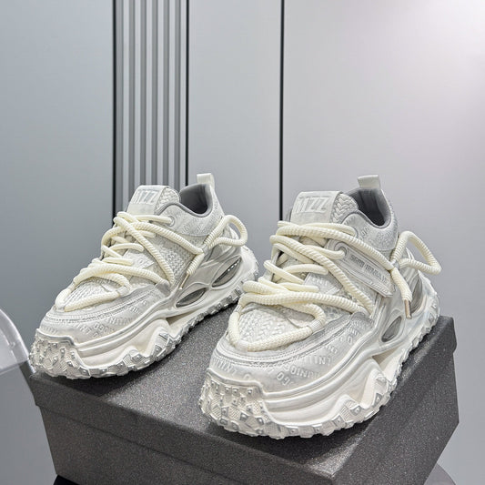 Thick-Sole Height-Increasing Dad Sneakers