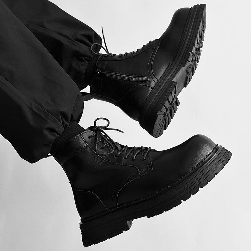 Platform Lace-Up Boots