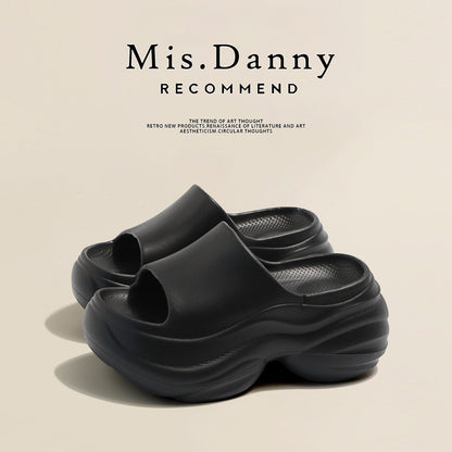 Chunky Sole Open-Toe Mules