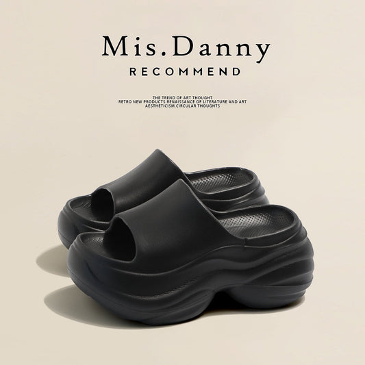 Chunky Sole Open-Toe Mules