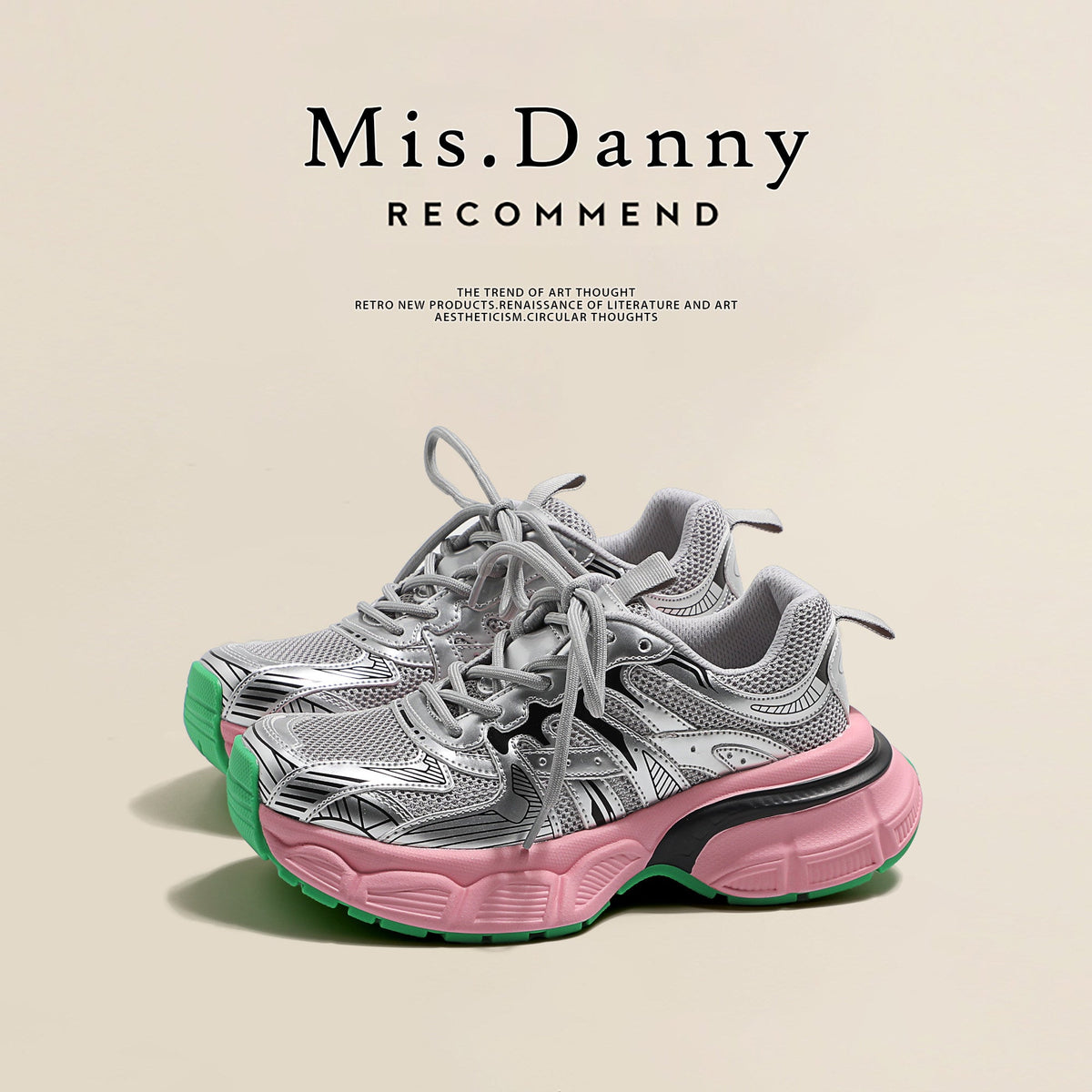 Mesh Platform Dad Sneakers