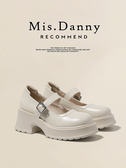 PU Leather Platform Pumps