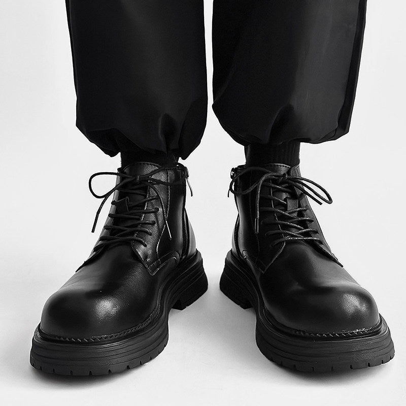 Platform Lace-Up Boots