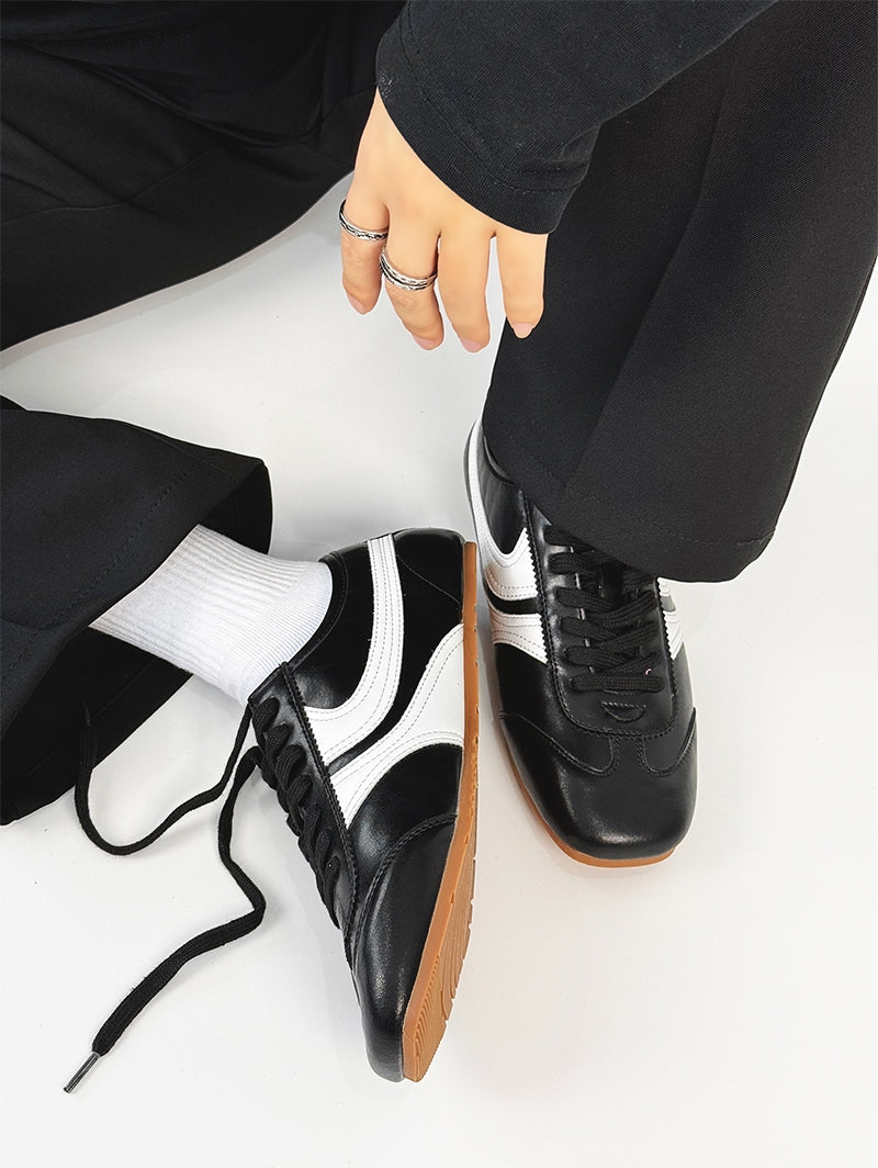 Suede Material Design Derby Sneakers