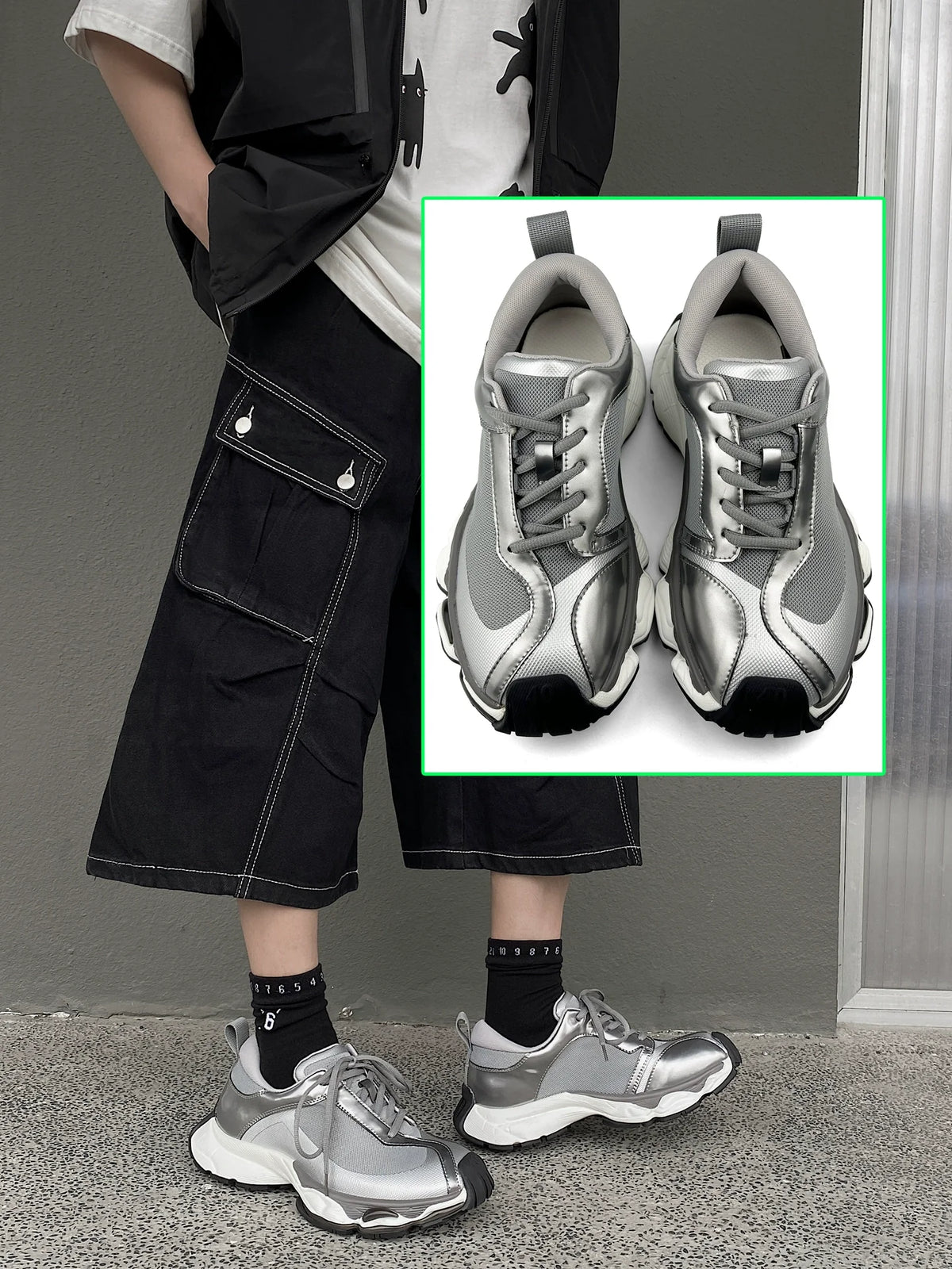 Mesh Thick Sole Sporty Sneakers