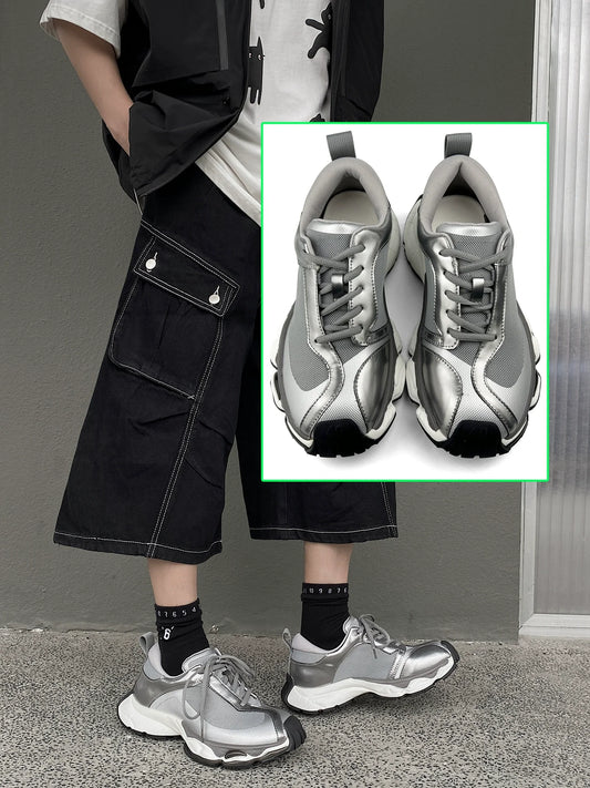 Mesh Thick Sole Sporty Sneakers