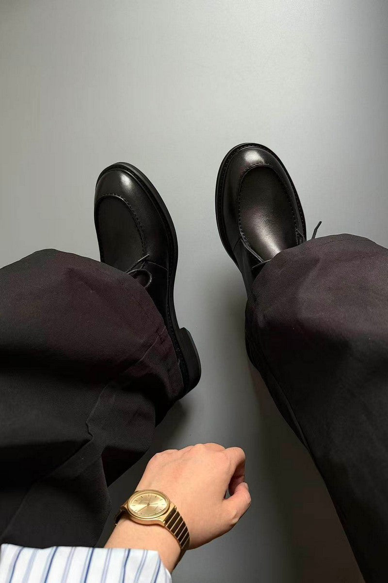 Suede Moc Derby Shoes