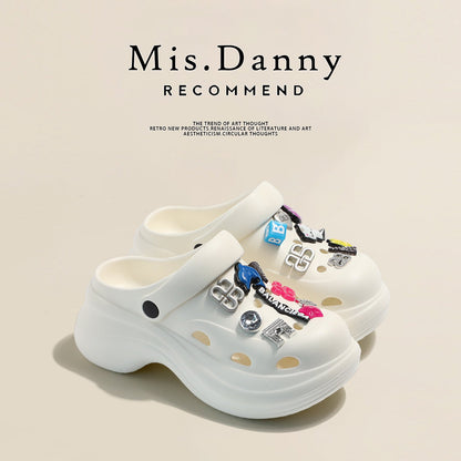 Soft Platform Height Increase Closed Toe Sandals