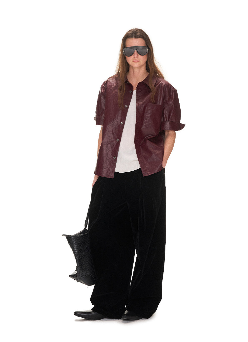 Heavy-Duty Faux Leather Shirt