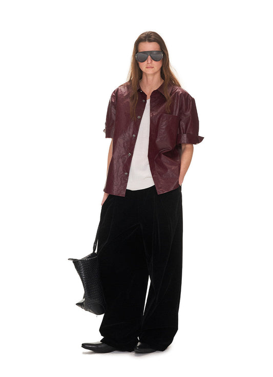 Heavy-Duty Faux Leather Shirt