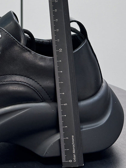 Platform Height Increase Round Toe Sneakers