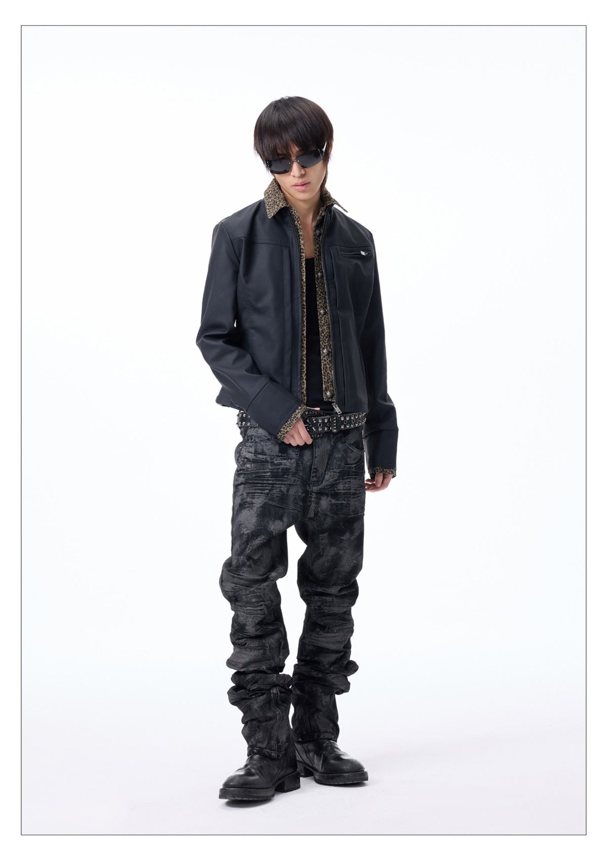 Glitter Skinny Slim Fit Black Jeans