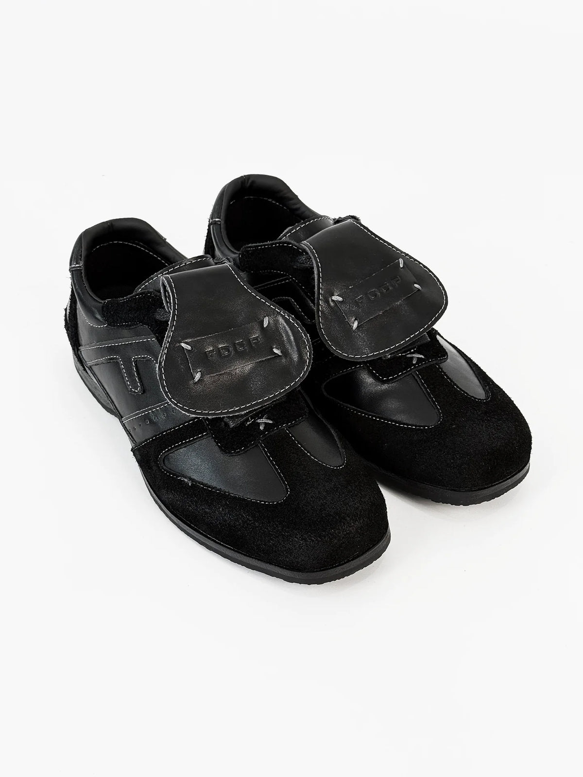 Square Toe Sole Flap Design Shoes
