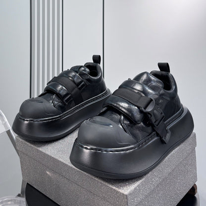 Strap Buckle Platform Thick Sole Sneakers