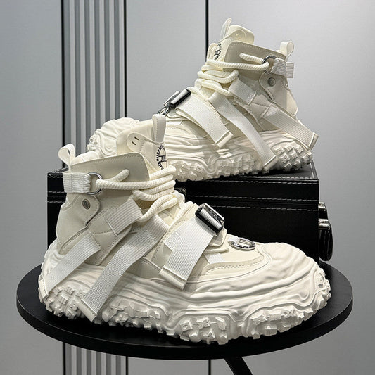 Strap Buckle Platform Chunky Sole Sneakers