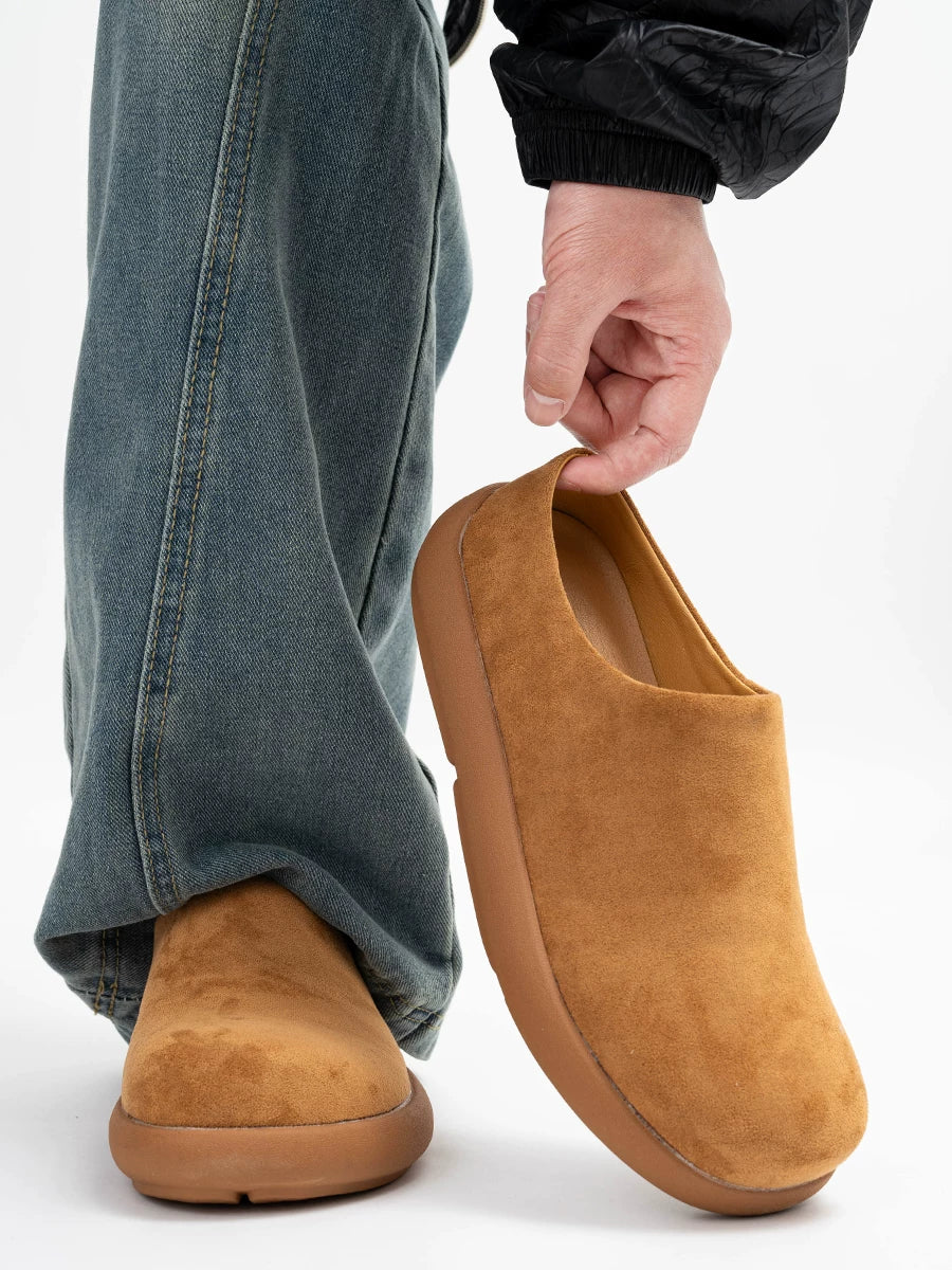 Amber Cloud Suede Clogs
