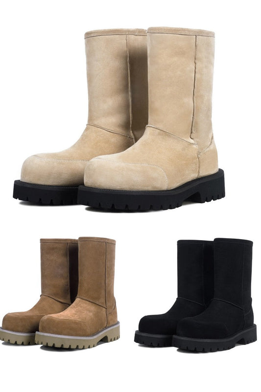 Tall Fleece Snow Boots