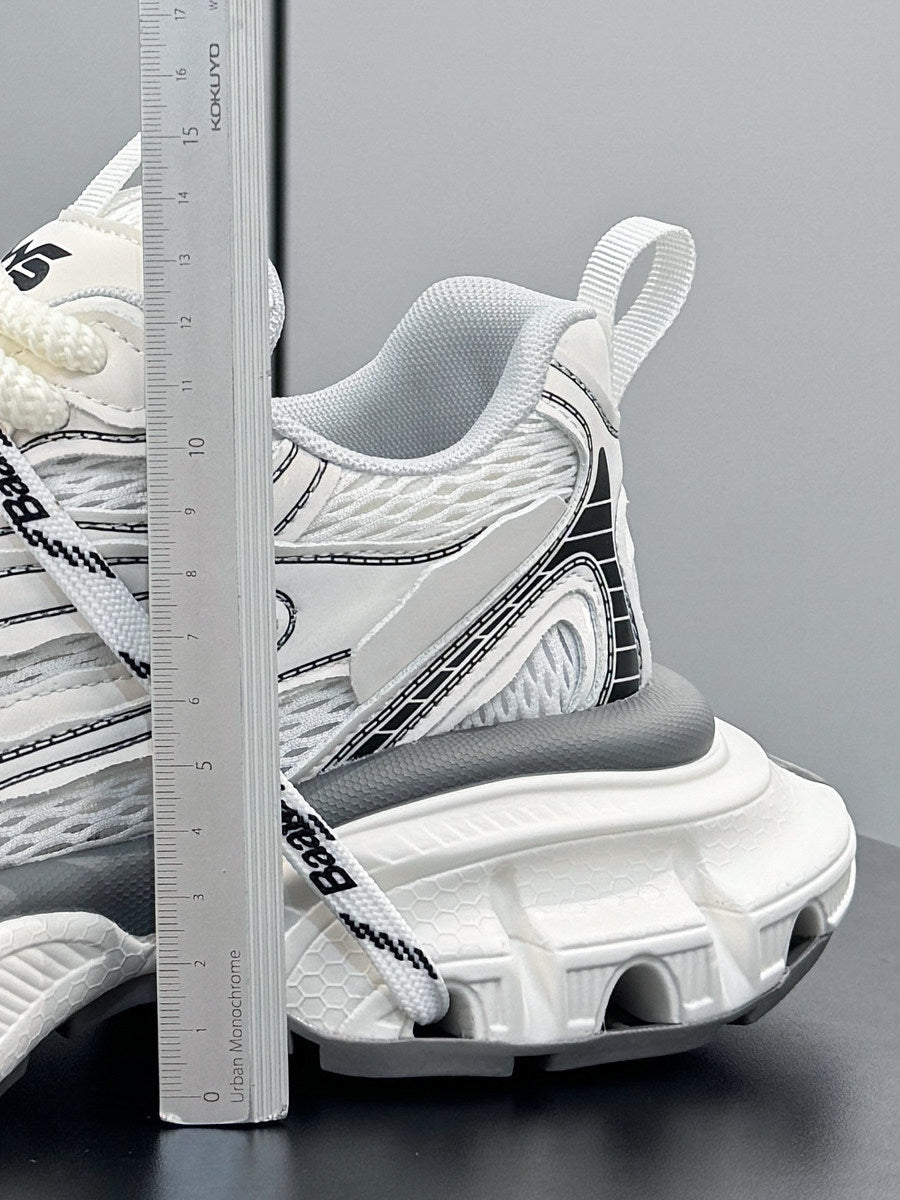 Mesh Panel Rope Lace Chunky Sole Sneakers