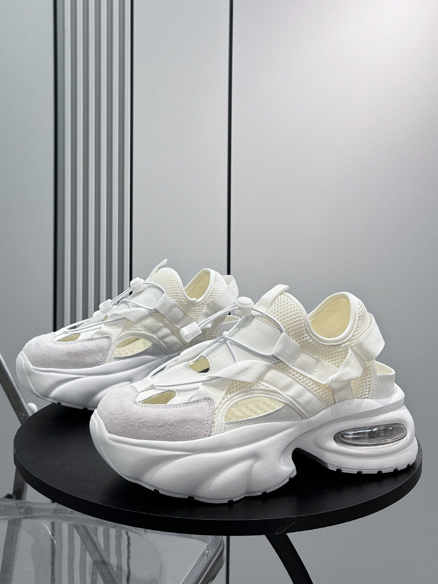 Breathable Cutout Mesh Platform Sneakers WN24800