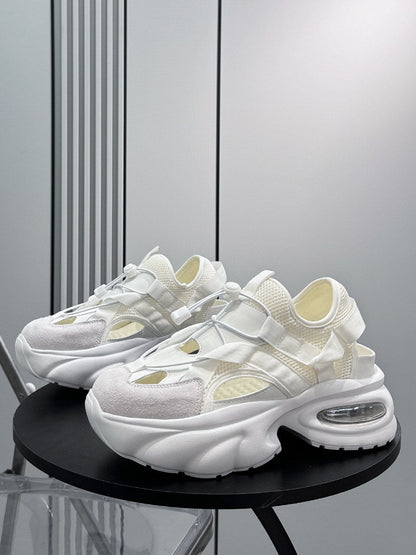 Breathable Cutout Mesh Platform Sneakers WN24800