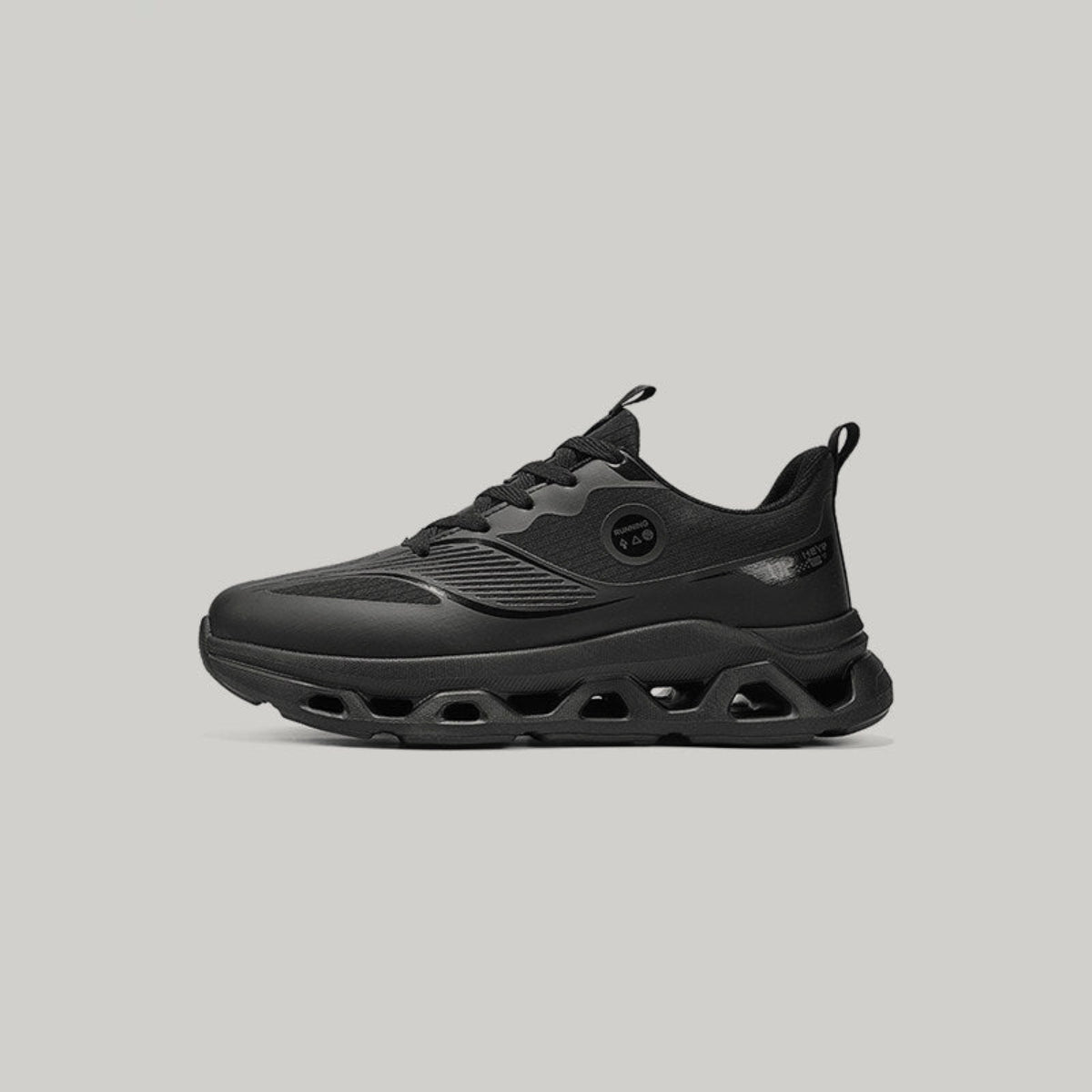 Hollow Sole Panel Sport Sneakers
