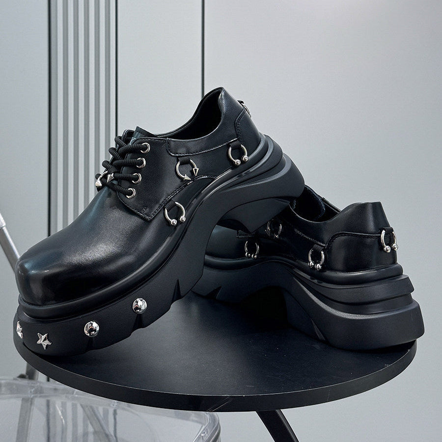 Platform Rivet Height Increase Sneakers