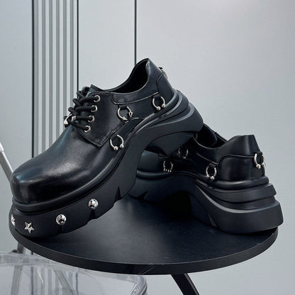 Platform Rivet Height Increase Sneakers