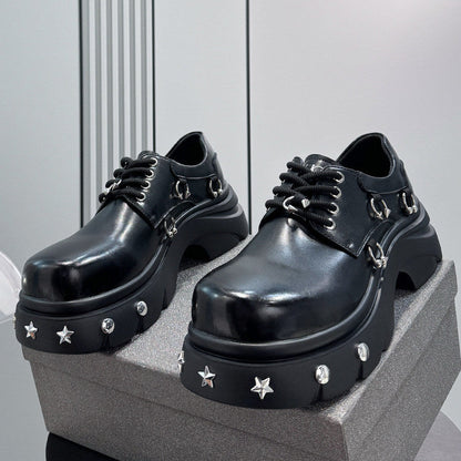 Platform Rivet Height Increase Sneakers