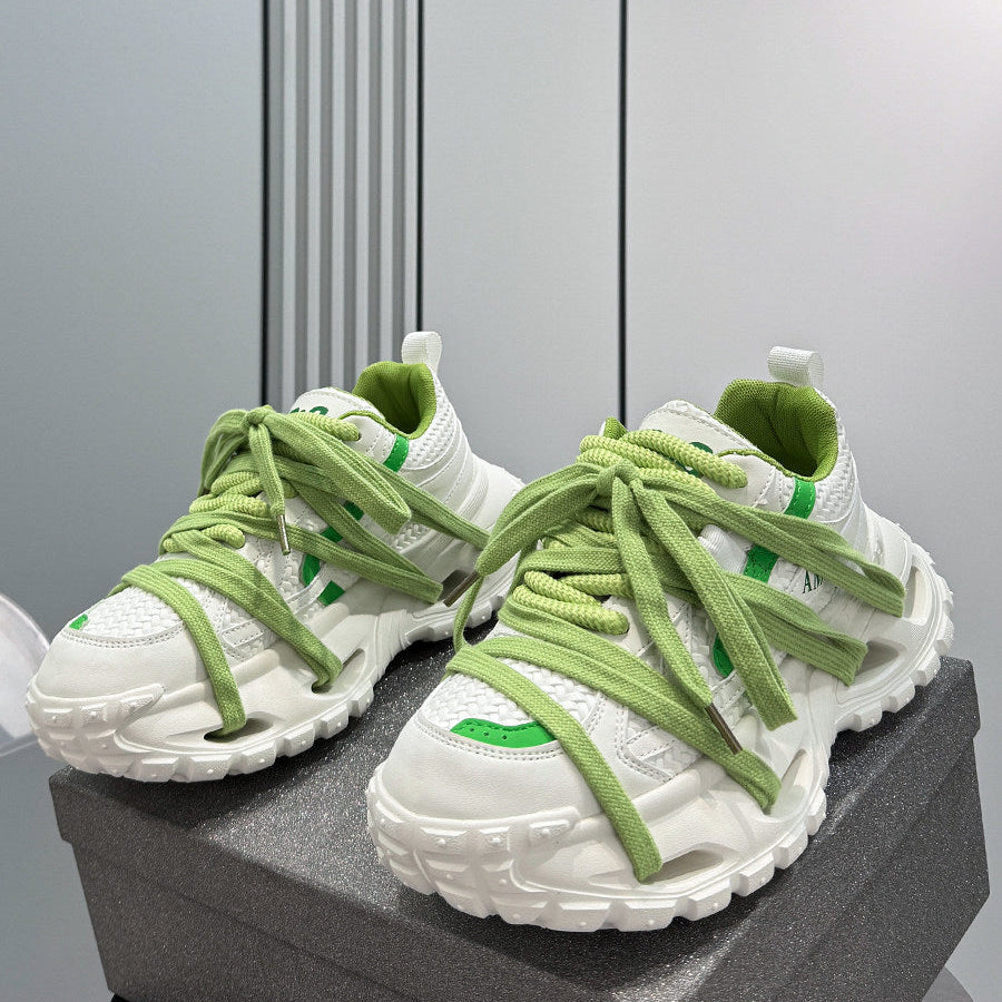 Thick-Sole Height-Increasing Dad Sneakers