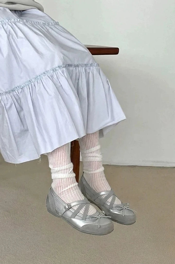 Starlight Ribbon Ballet Flats