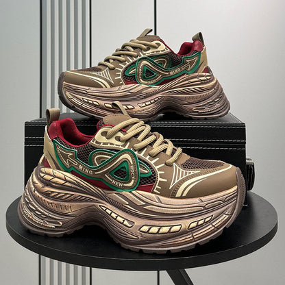 Chunky Platform Mesh Sneakers