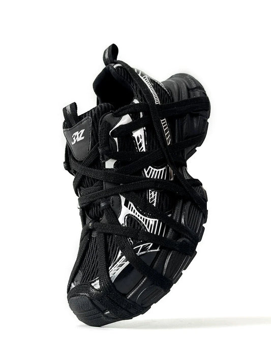 Decorative String Design Sporty Sneakers WN19108