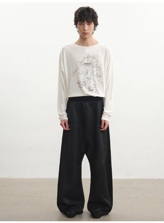 Drop-Shoulder Printed T-Shirt