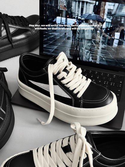 Chunky Platform Lace-Up Sneakers