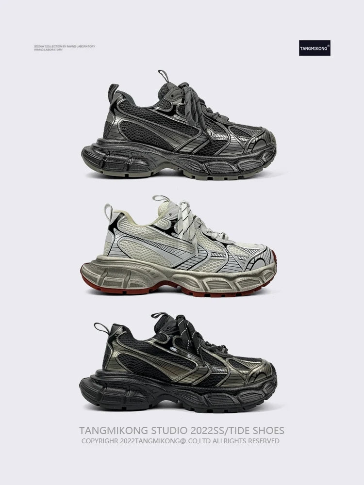 Mesh Thick Sole Sporty Sneakers