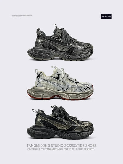 Mesh Thick Sole Sporty Sneakers
