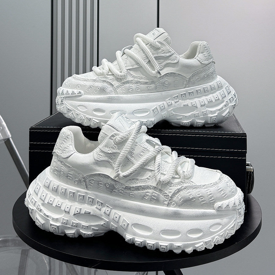 Embroidery Air Sole Chunky Sole Sneakers