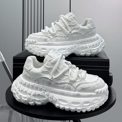 Embroidery Air Sole Chunky Sole Sneakers