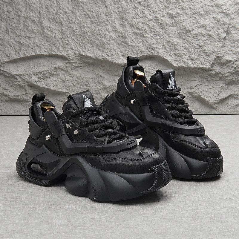 Panel Air Sole Platform Chunky Sole Sneakers